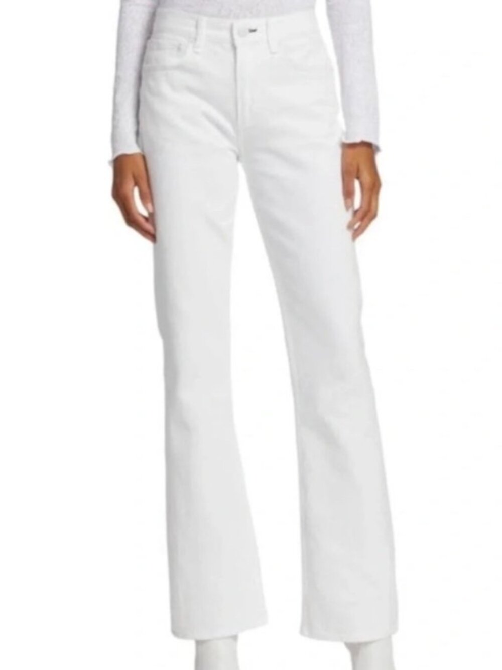 Rag & Bone Peyton Mid-Rise Bootcut White Jeans Lightweight 28 Bohemian Casual